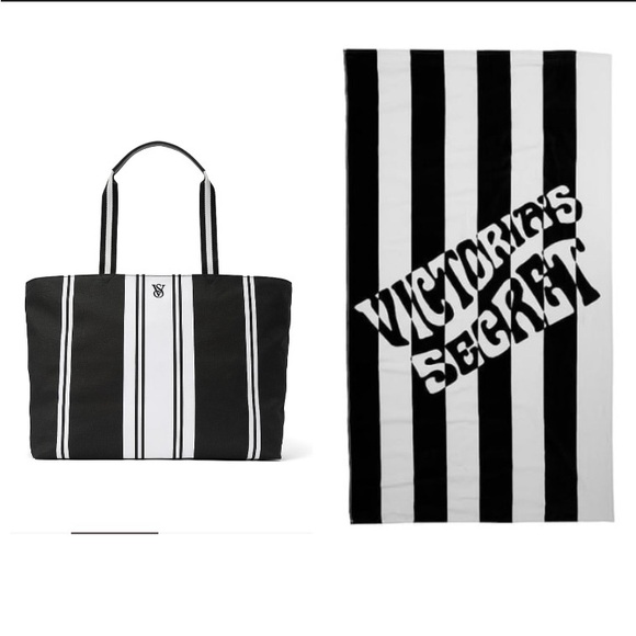 Victoria's Secret Handbags - Victoria secret beach tote and towel